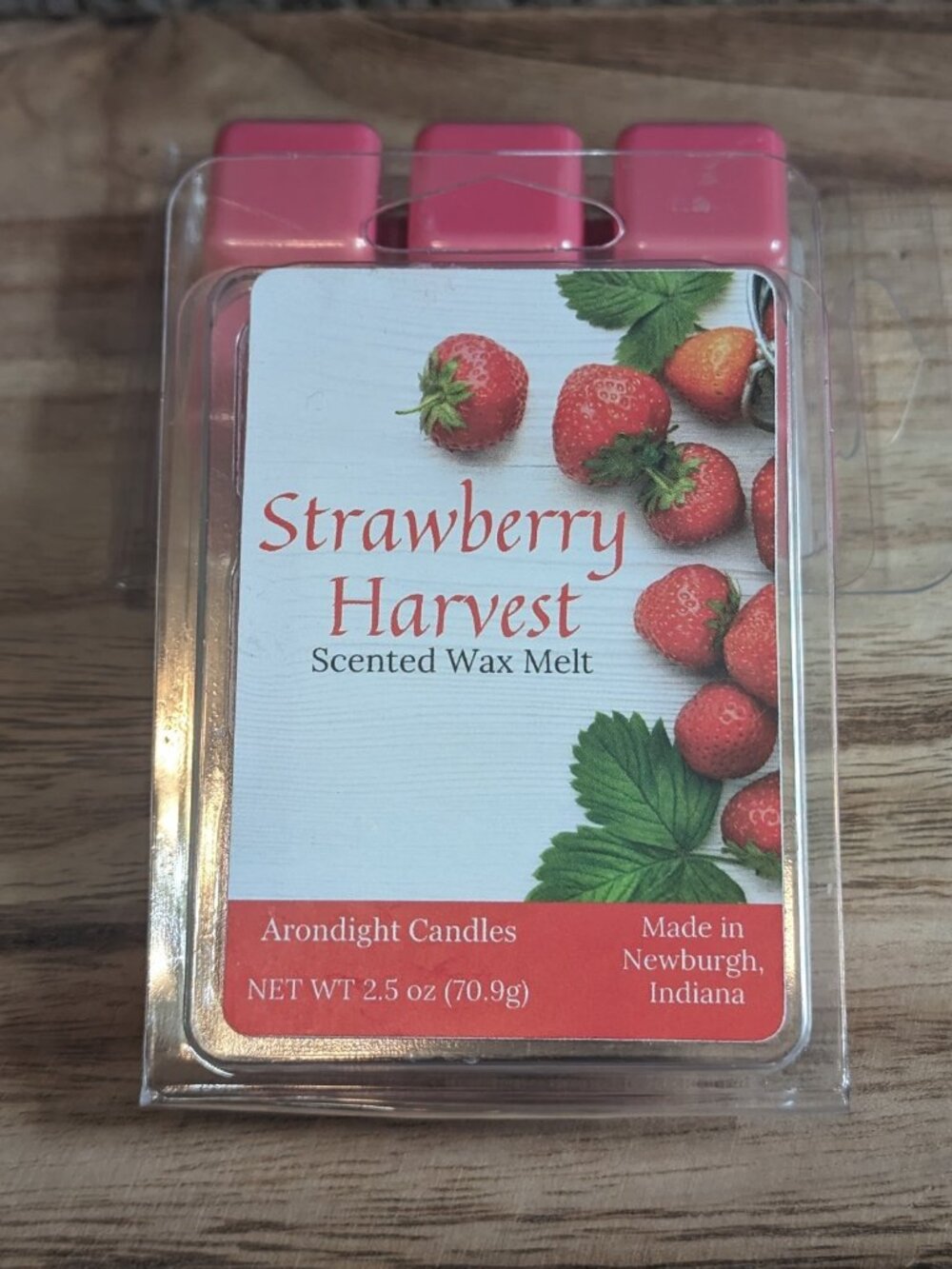 Lot of 3 Strawberry Scented Wax Melts 100% Soy Wax Tarts Home Fragrance - Picture 4 of 5